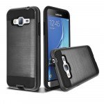 Wholesale Samsung Galaxy J3 / Galaxy Amp Prime Iron Shield Hybrid Case (Black)